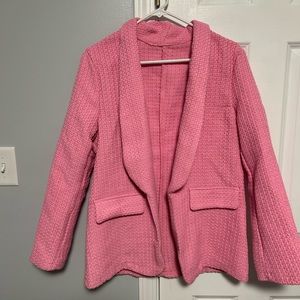 Shein Pink tweed Blazer